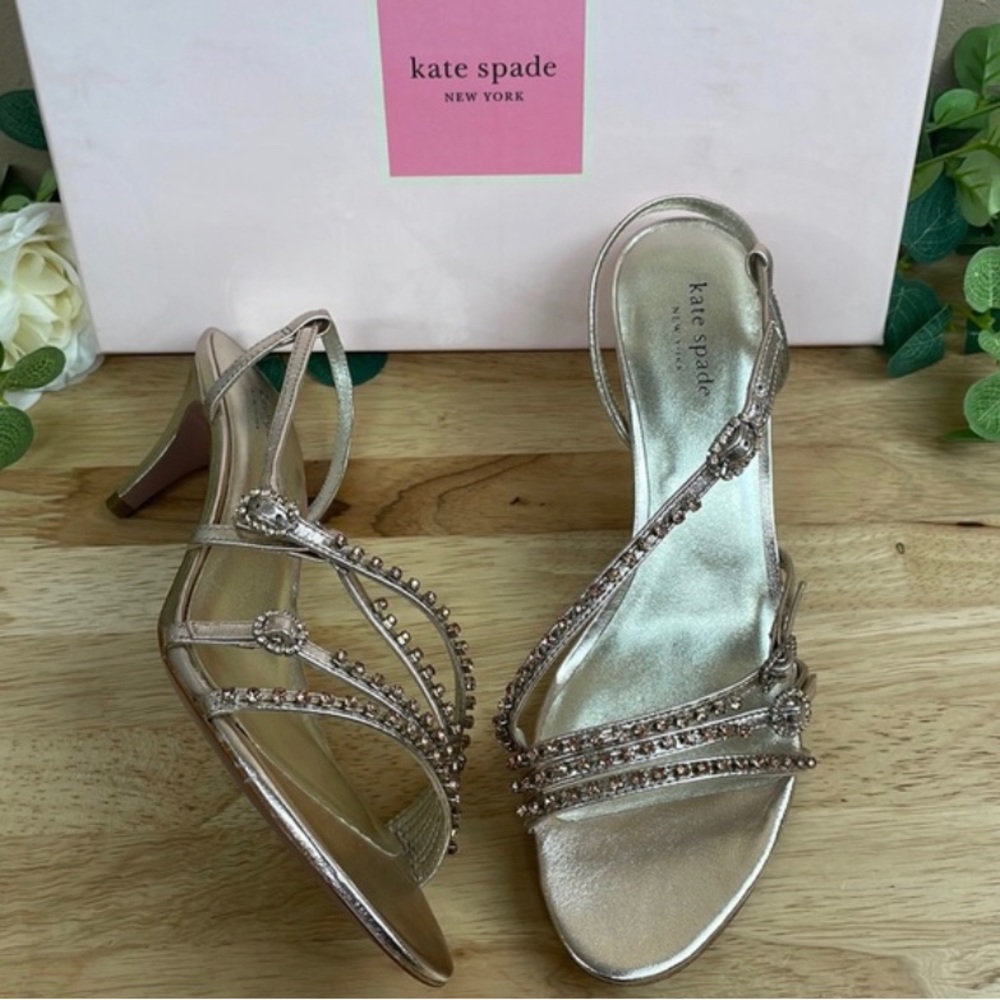 Kate Spade Metallic Strappy Sandals